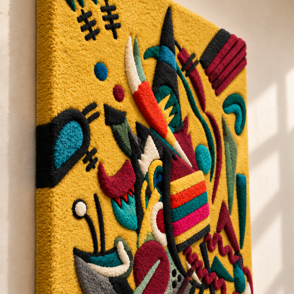 Points by Wassily Kandinsky — angled relief view