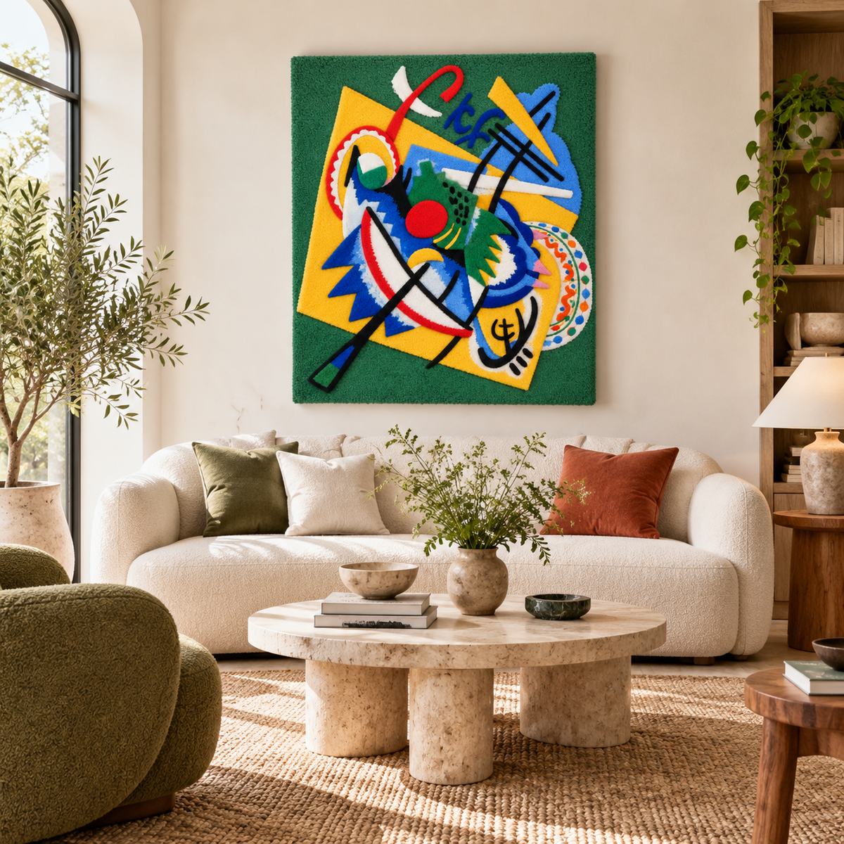 Red Oval by Wassily Kandinsky — room setting
