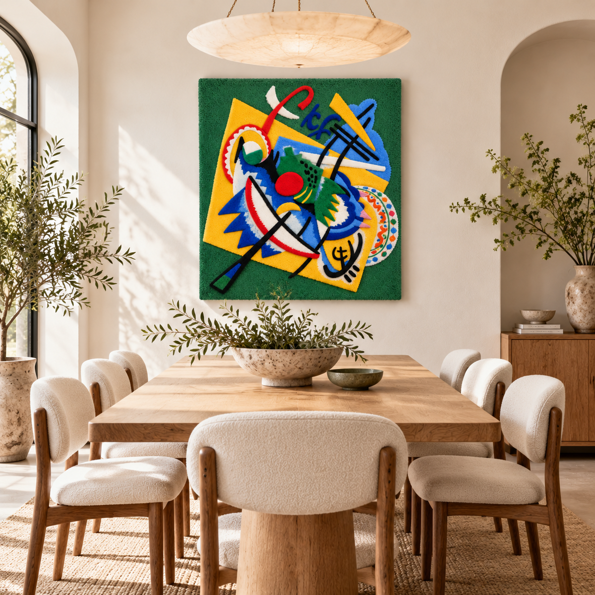 Red Oval by Wassily Kandinsky — room setting