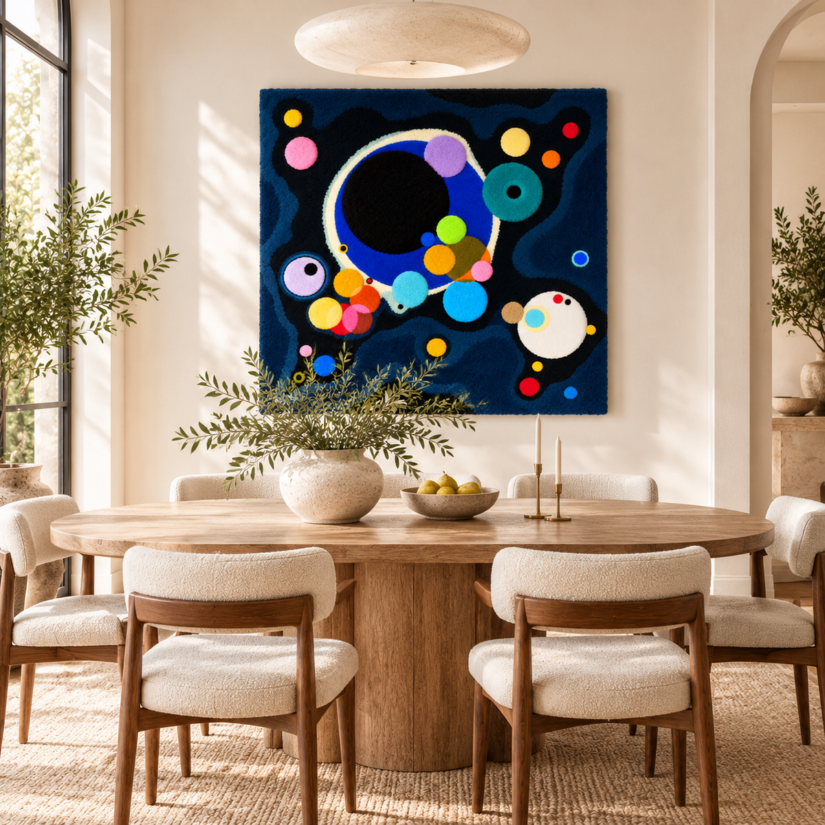 Several Circles by Wassily Kandinsky — room setting