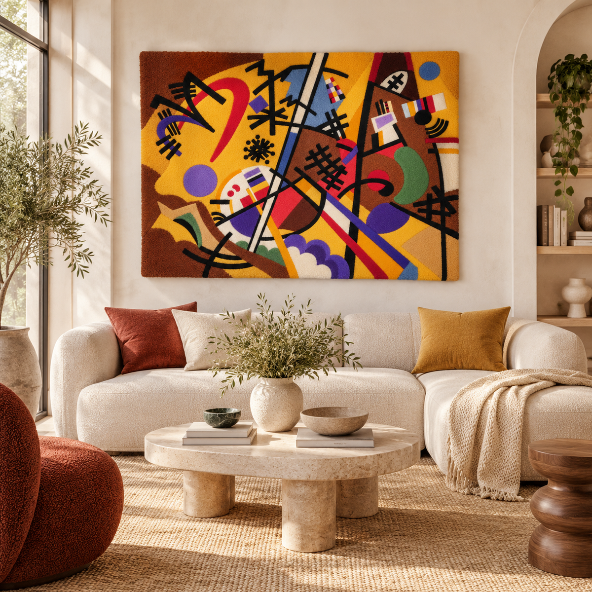 Small Dream in Red by Wassily Kandinsky — room setting