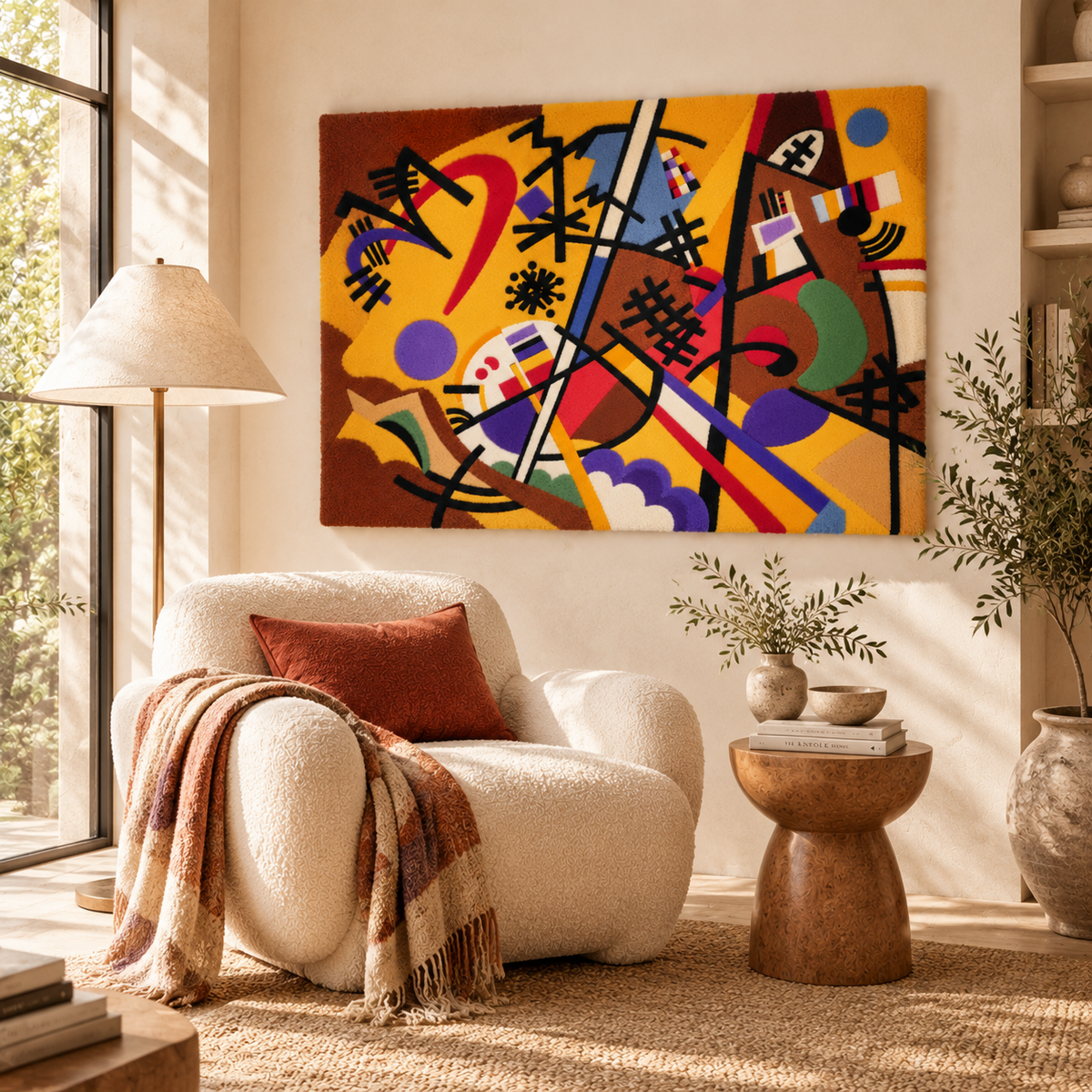 Small Dream in Red by Wassily Kandinsky — room setting