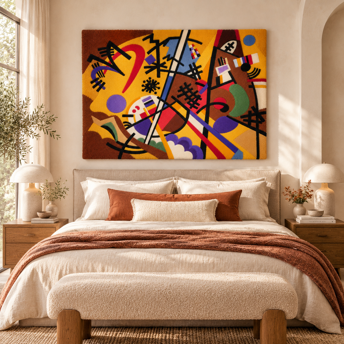 Small Dream in Red by Wassily Kandinsky — room setting