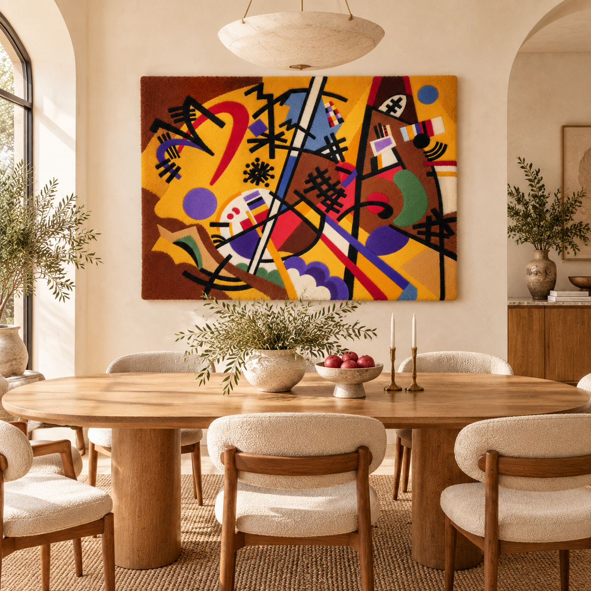 Small Dream in Red by Wassily Kandinsky — room setting