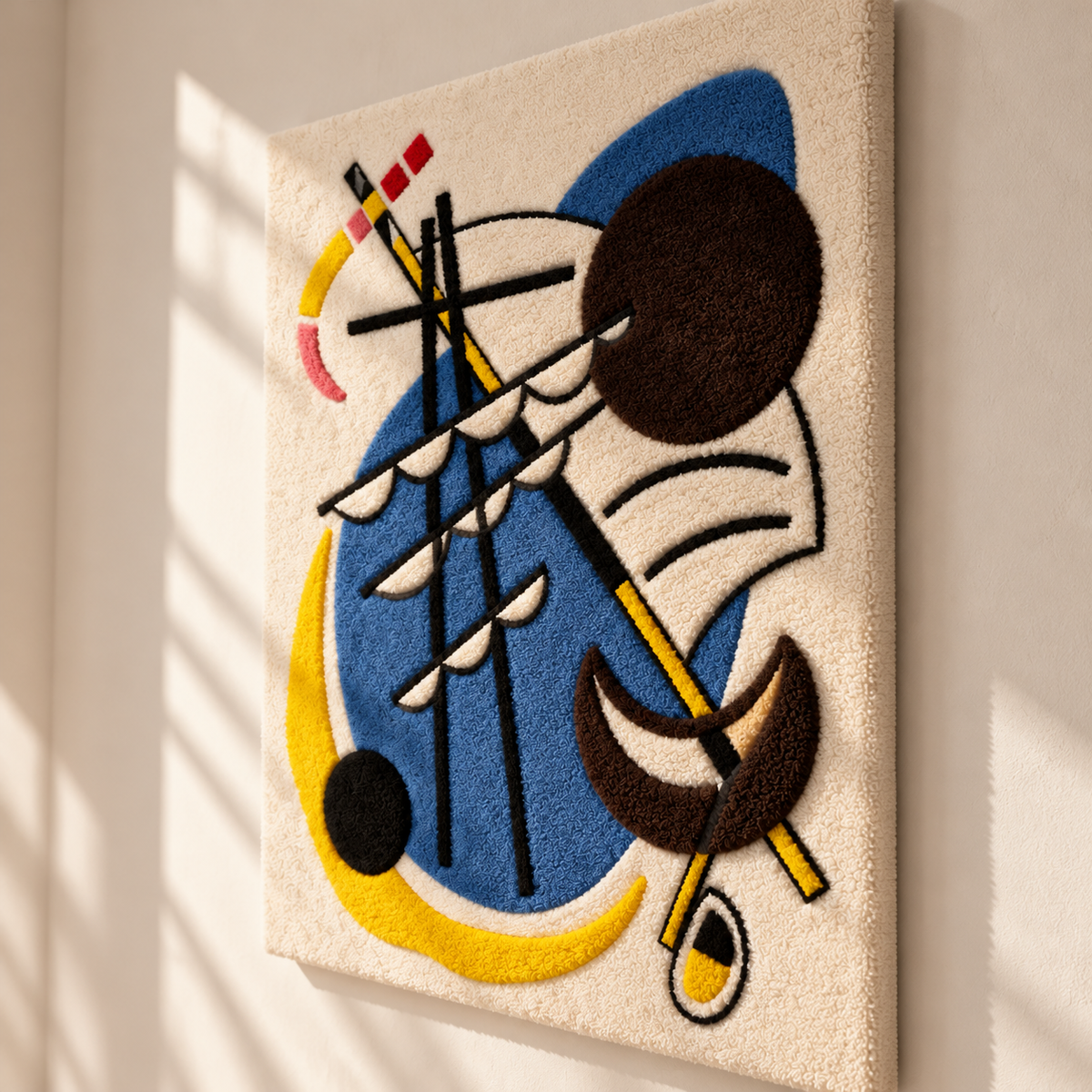 Small Worlds II by Wassily Kandinsky — angled relief view