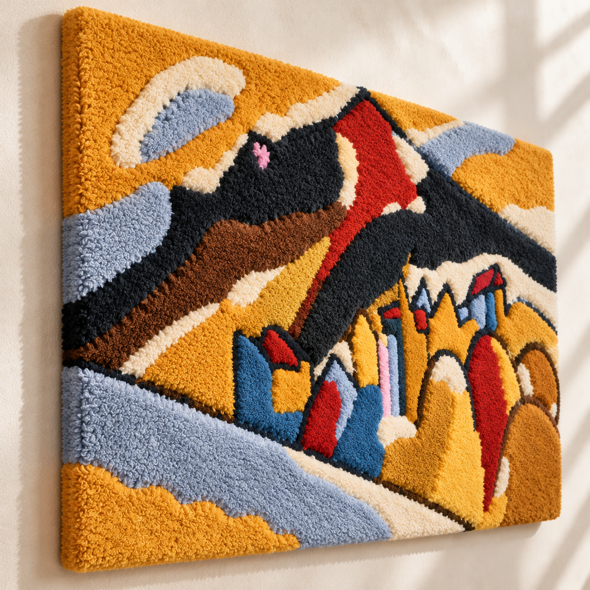 Study for Autumn by Wassily Kandinsky — angled relief view