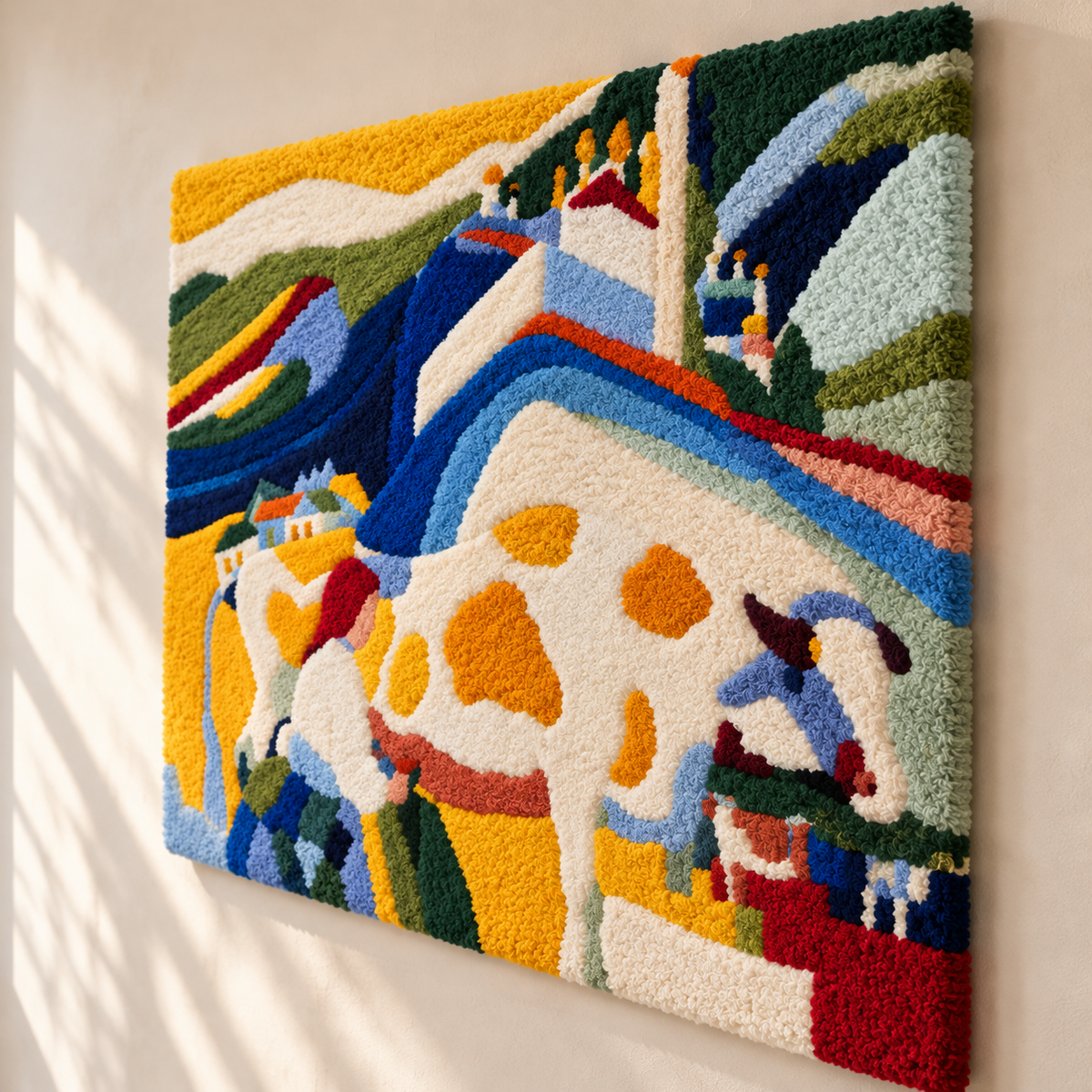 The Cow by Wassily Kandinsky — angled relief view