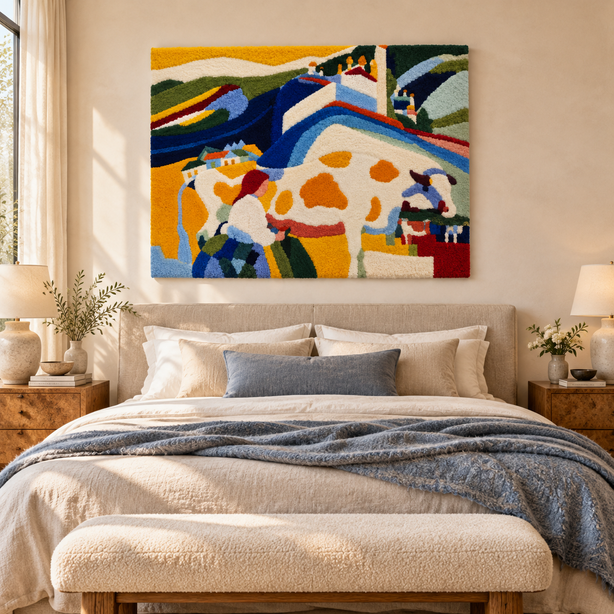 The Cow by Wassily Kandinsky — room setting