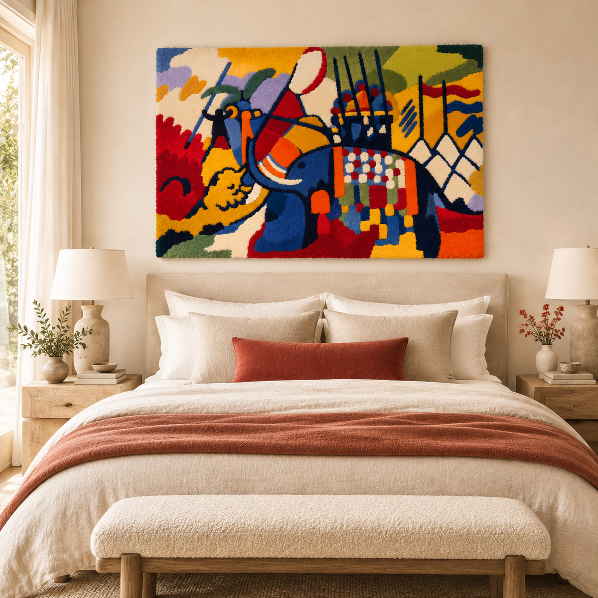 The Elephant by Wassily Kandinsky — room setting