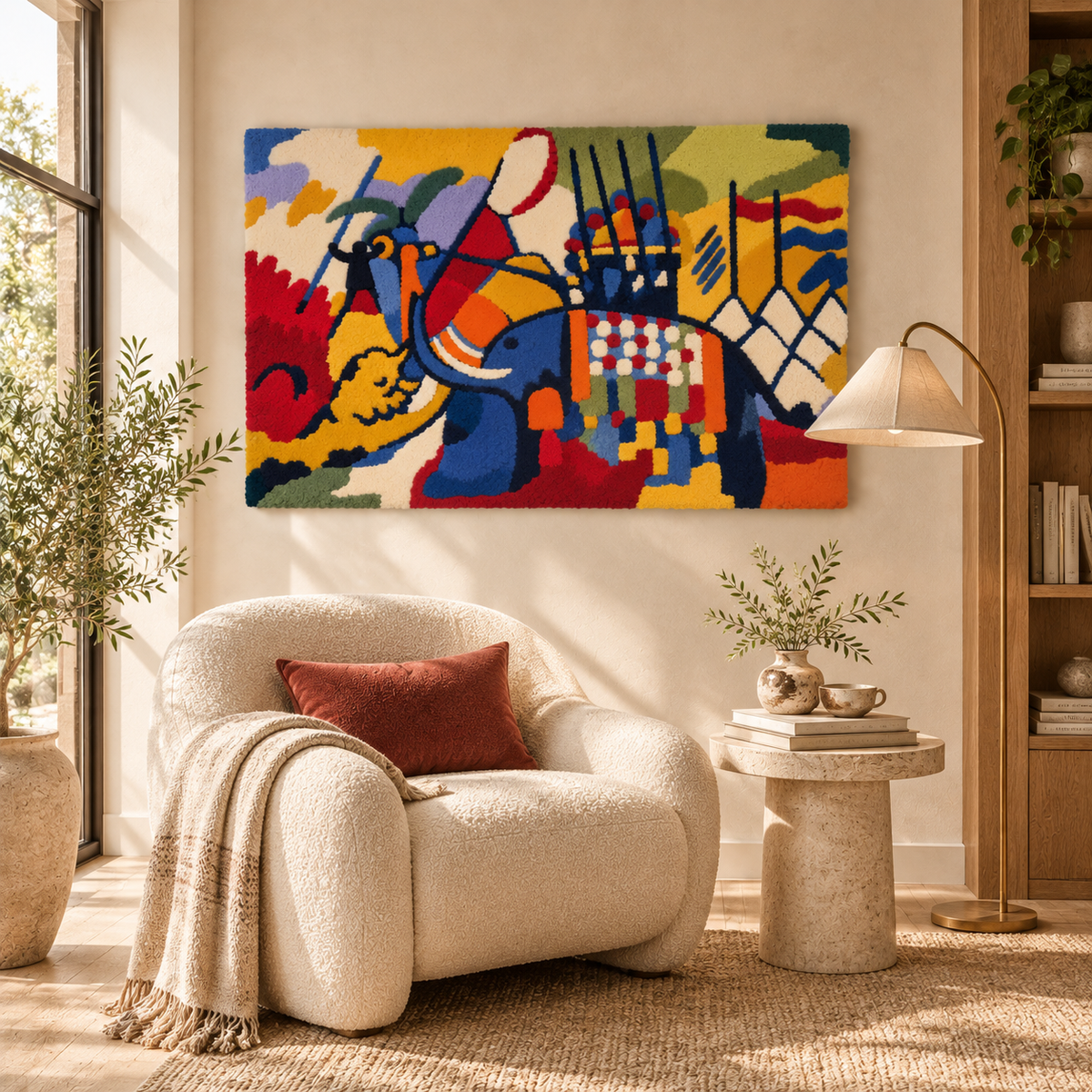 The Elephant by Wassily Kandinsky — room setting