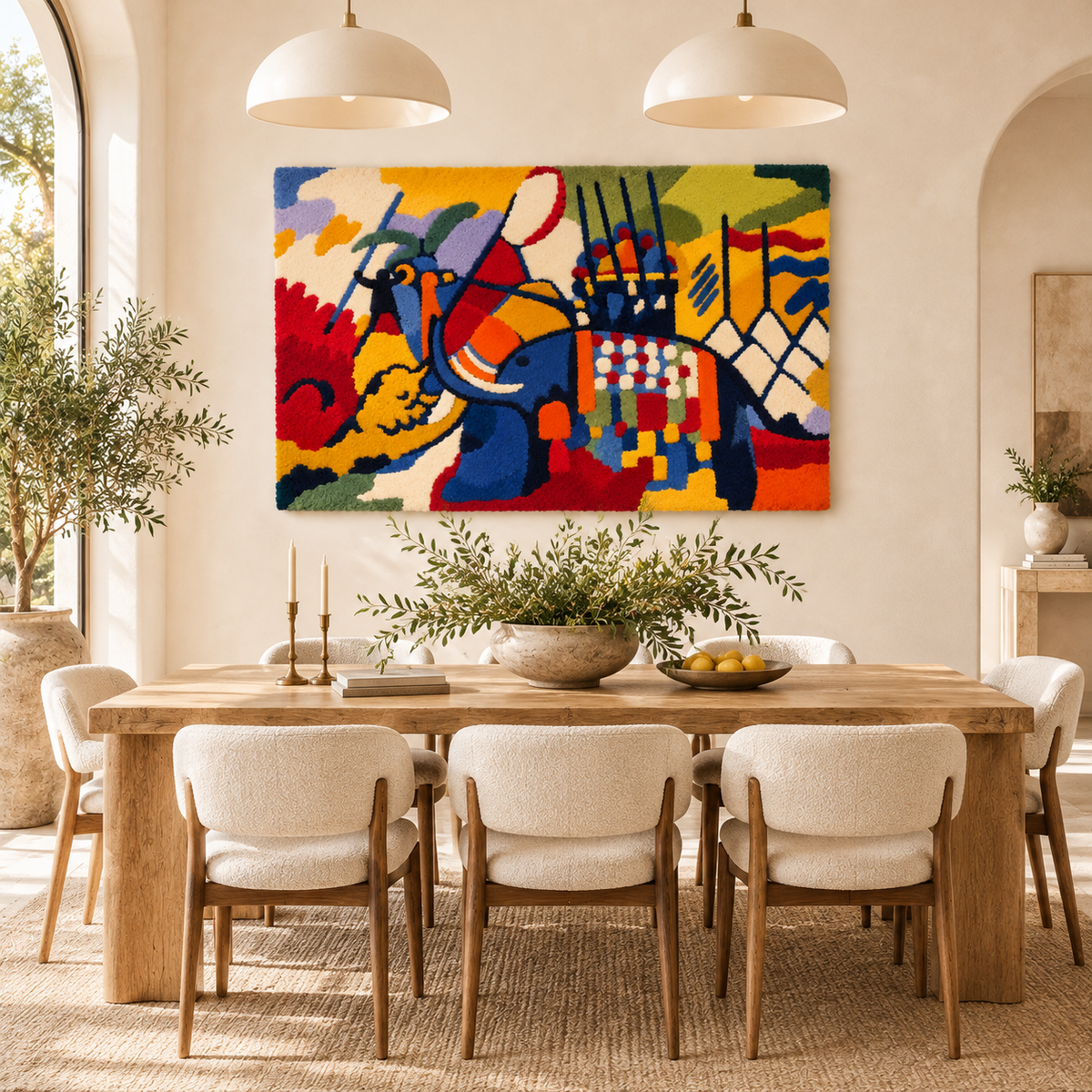 The Elephant by Wassily Kandinsky — room setting