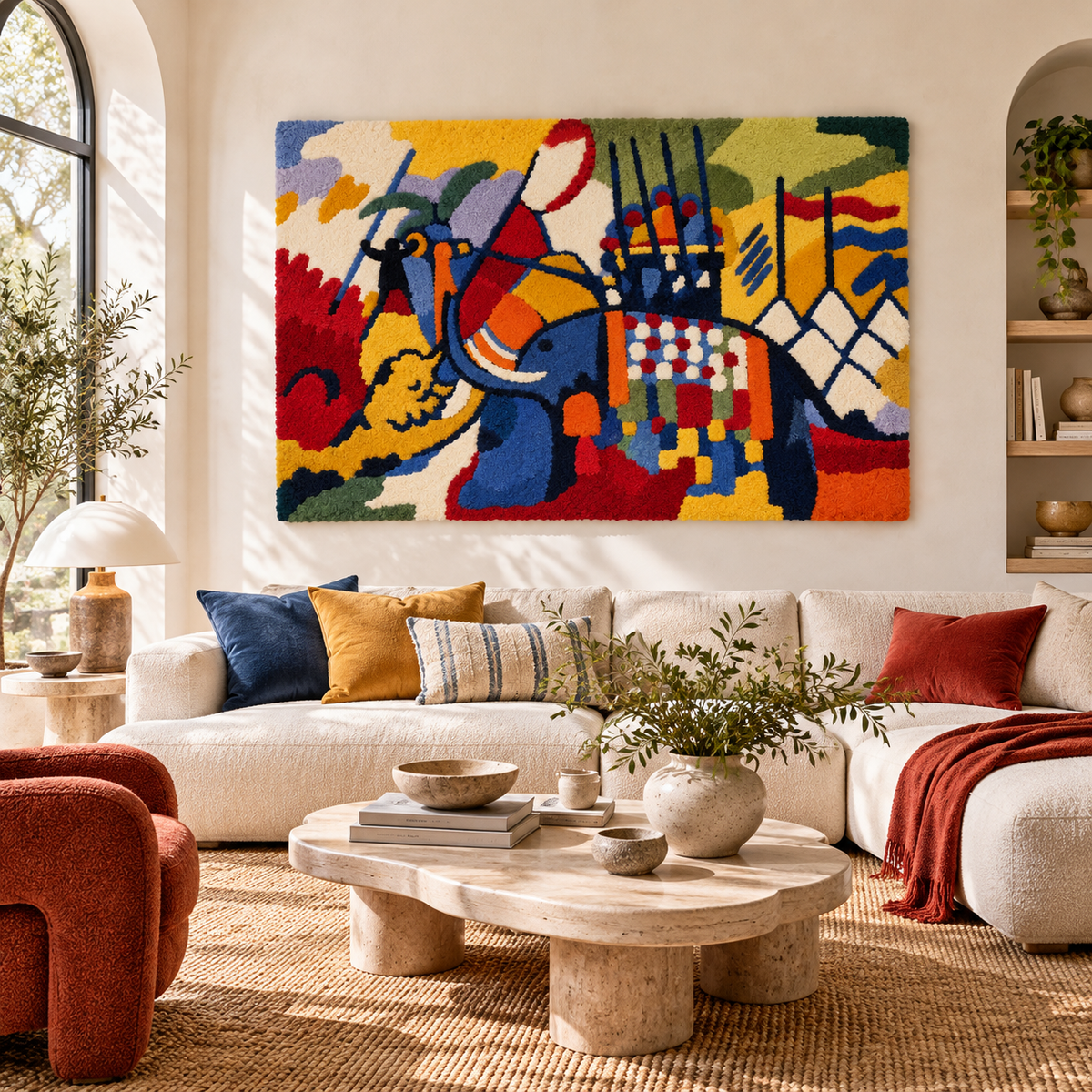 The Elephant by Wassily Kandinsky — room setting