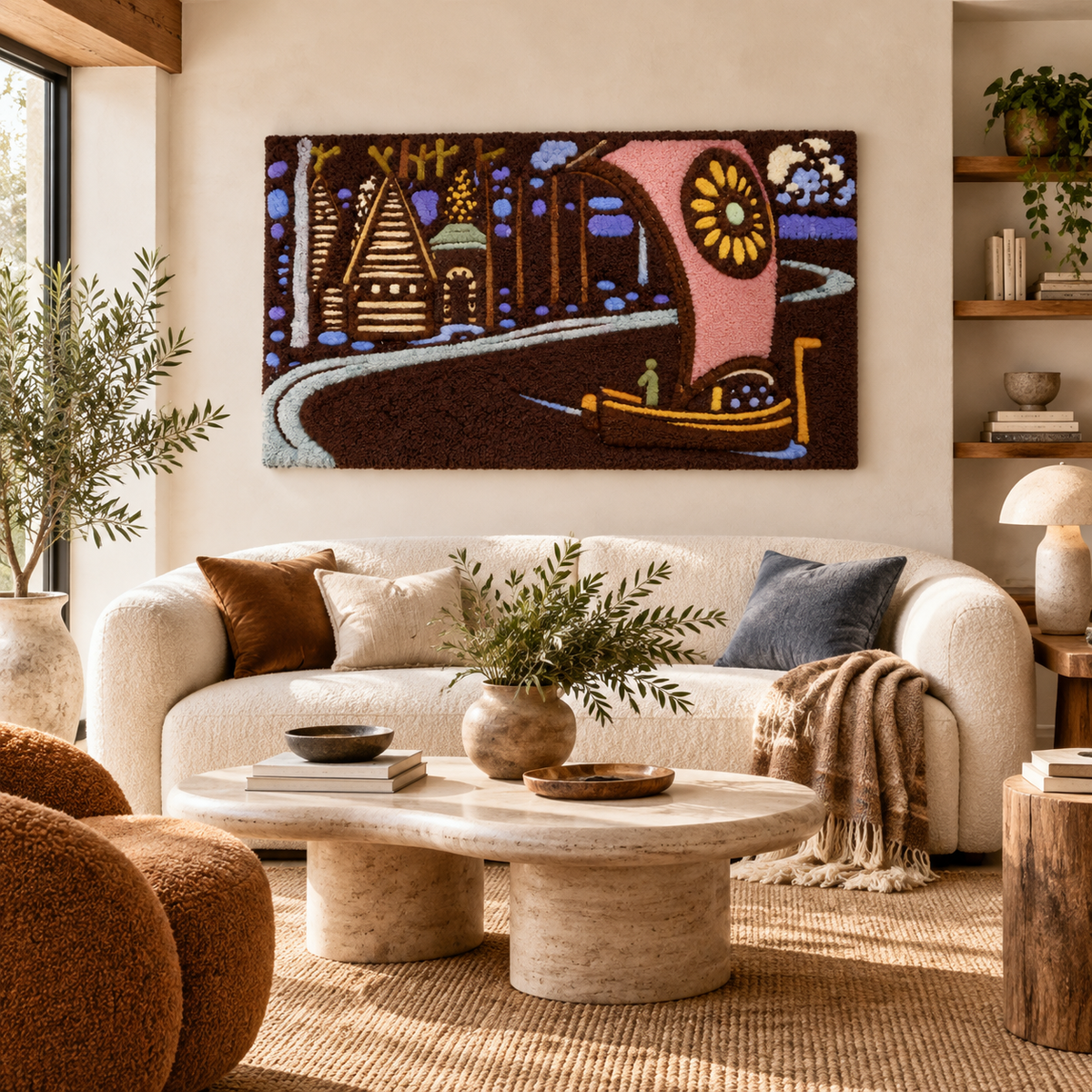 The Golden Sail by Wassily Kandinsky — room setting