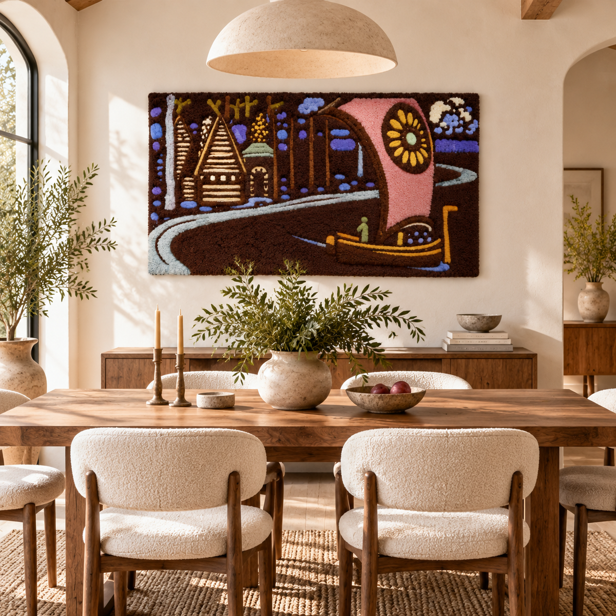 The Golden Sail by Wassily Kandinsky — room setting