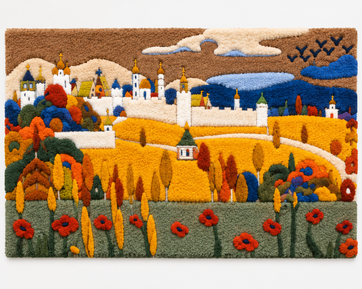Walled City in Autumn Landscape by Wassily Kandinsky — additional product view