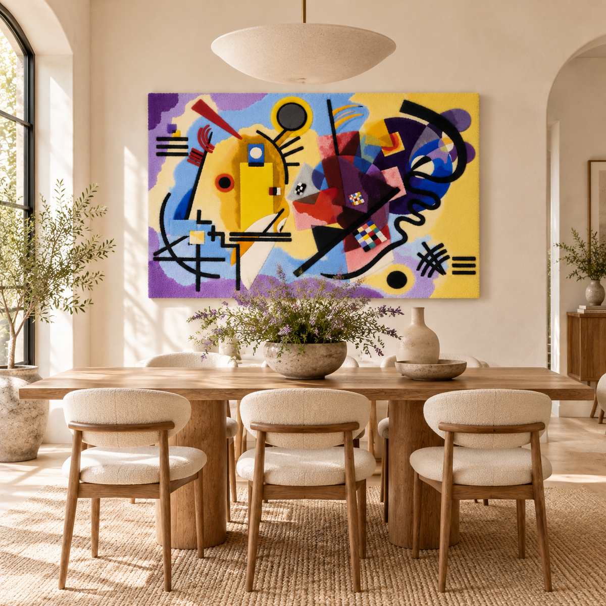 Yellow-Red-Blue by Wassily Kandinsky — room setting
