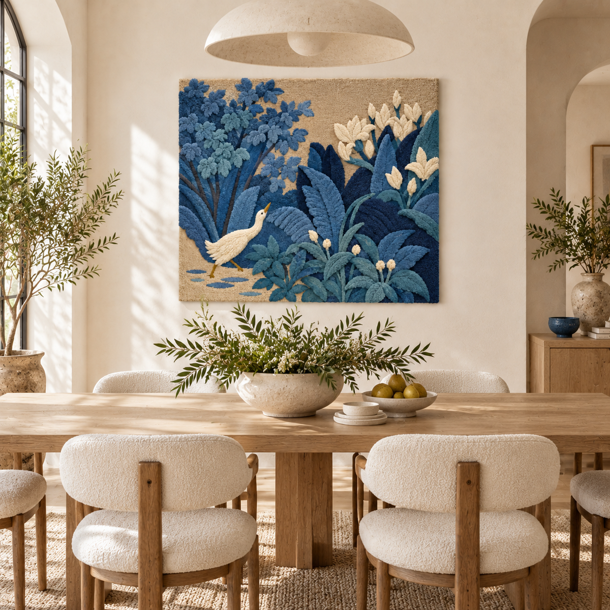 White Bird in the Blue Garden — room setting 2