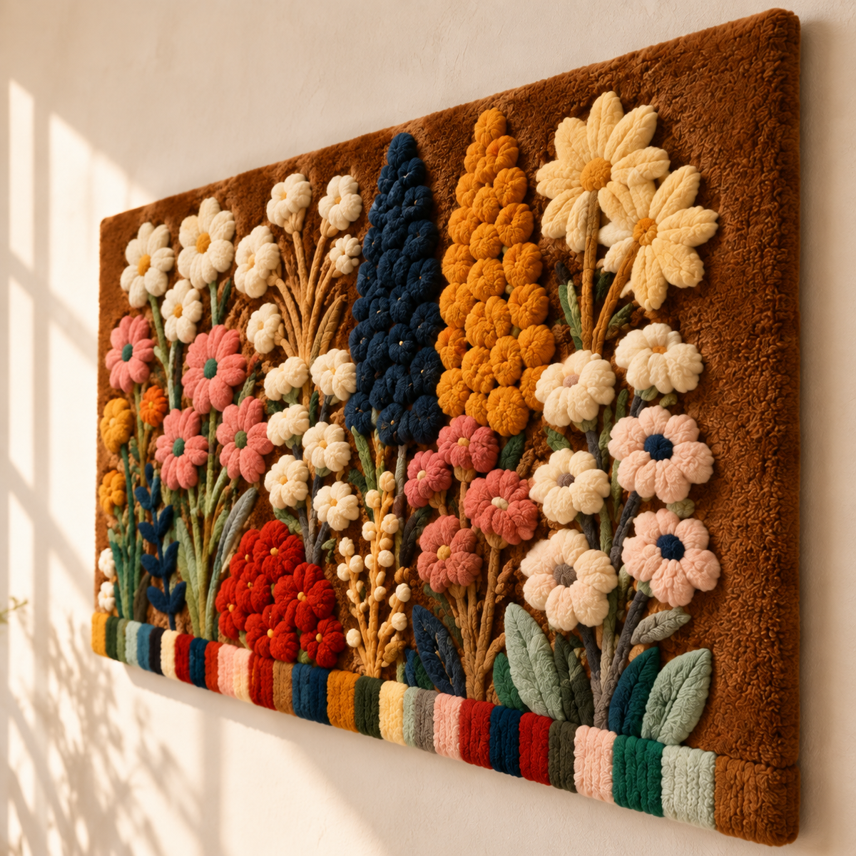 Wildflower Procession — angled relief view