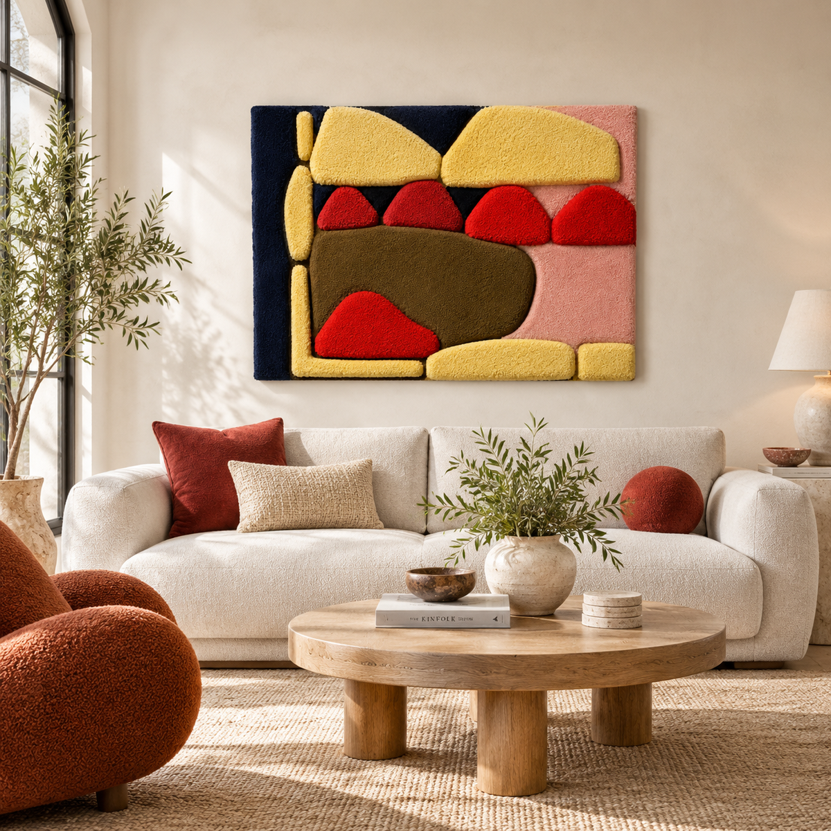 Yellow Red Refrain — front-facing room scene