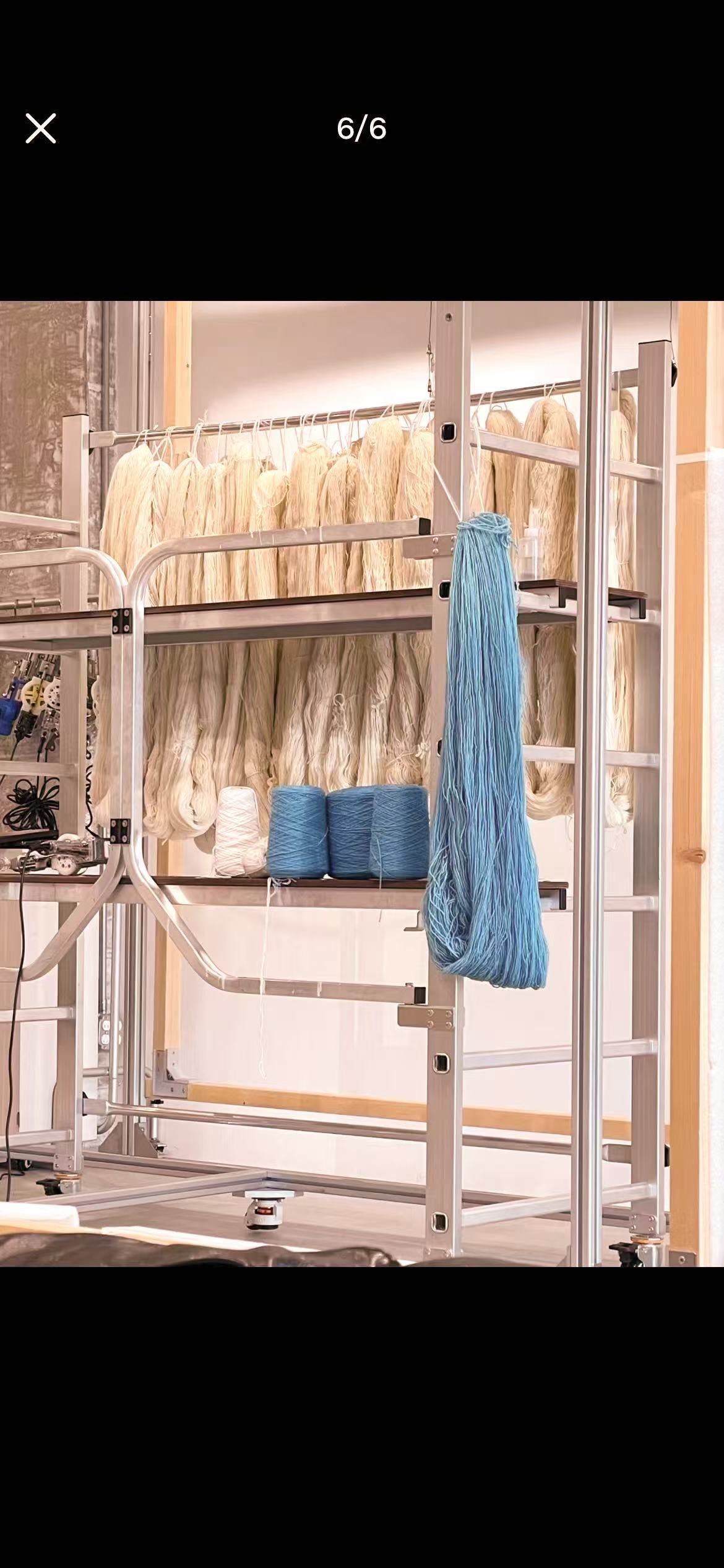 Hanks of naturally dyed New Zealand wool, cream through oat, clay and rust
