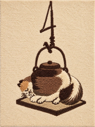 Wool artwork after Katsushika Hokusai