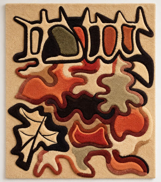 Wool artwork after Alberto Magnelli