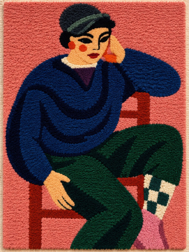 Wool artwork after Henri Matisse