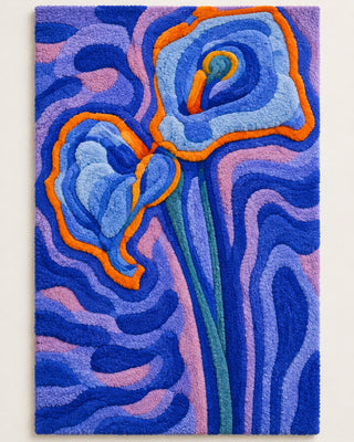 Wool artwork after Piet Mondrian